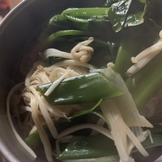 ズボラ★金欠レシピ　緑の煮麺